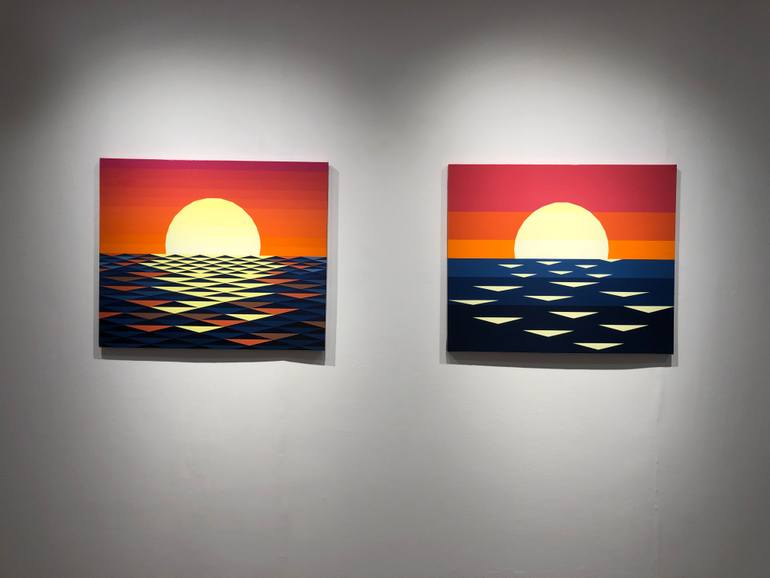 Original Abstract Landscape Painting by Youngjin Jun