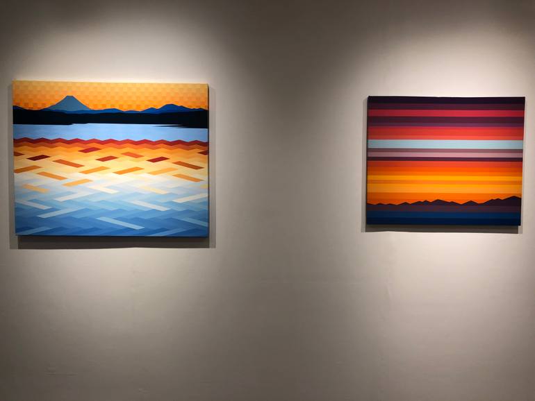 Original Abstract Landscape Painting by Youngjin Jun