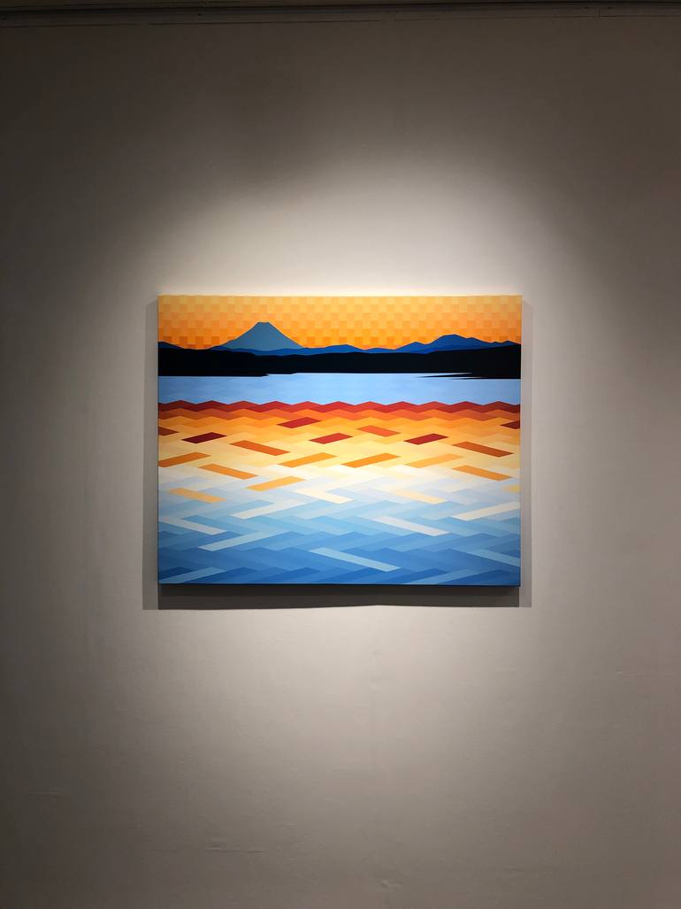 Original Abstract Landscape Painting by Youngjin Jun