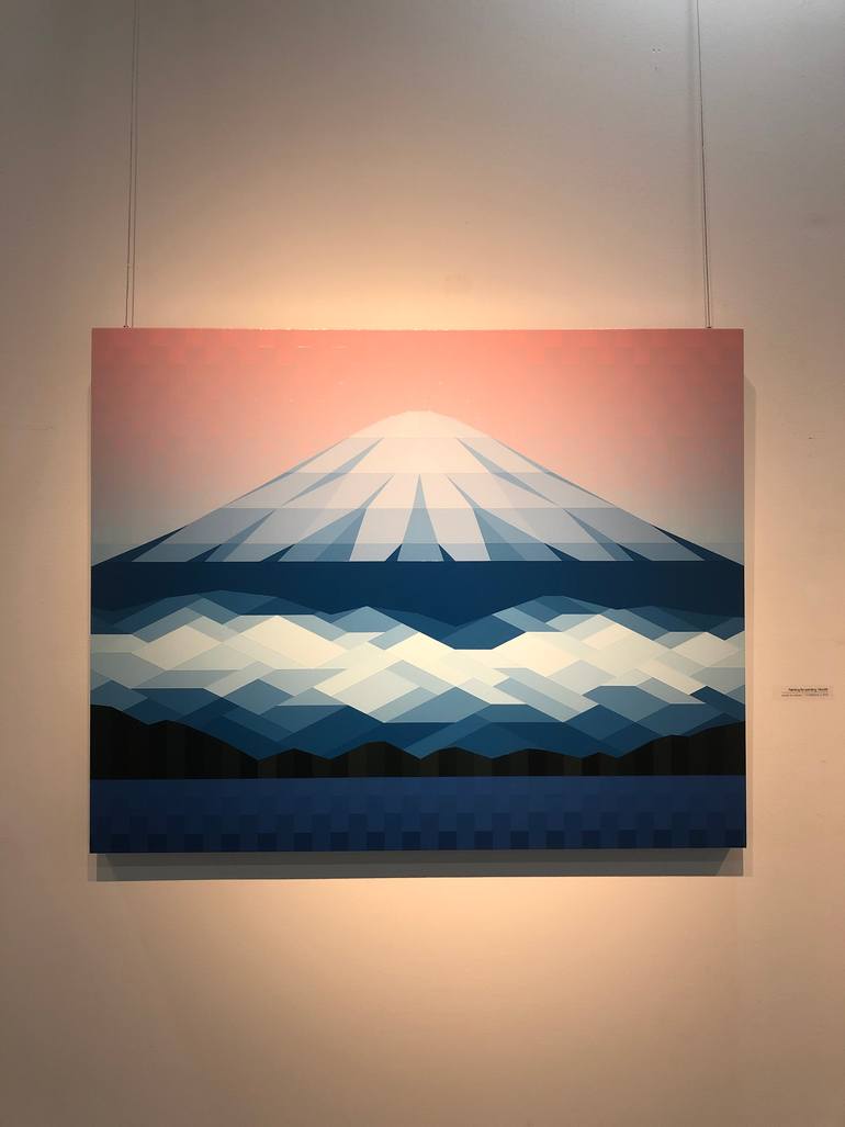 Original Abstract Landscape Painting by Youngjin Jun