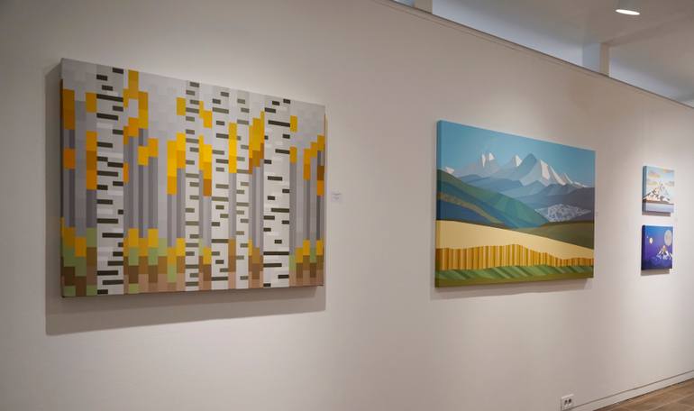 Original Abstract Landscape Painting by Youngjin Jun