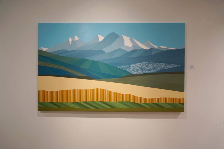 Original Abstract Landscape Painting by Youngjin Jun