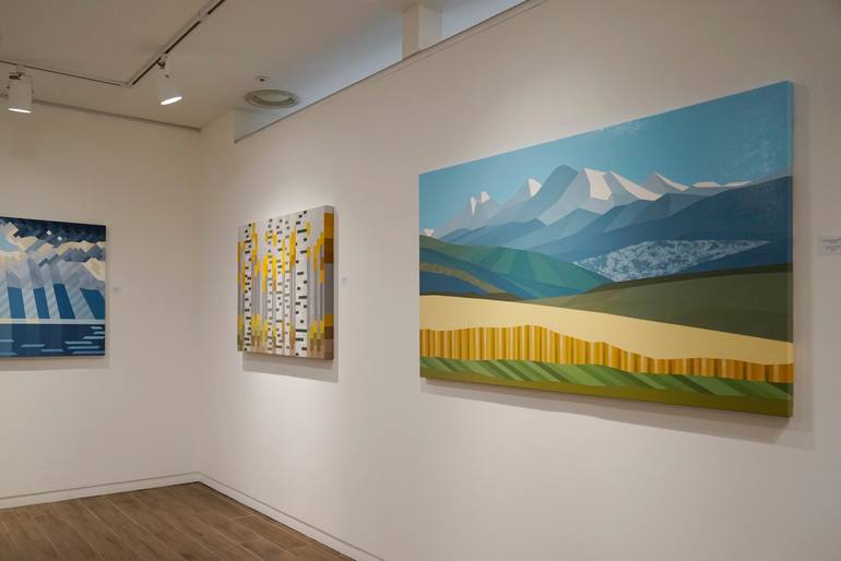 Original Abstract Landscape Painting by Youngjin Jun