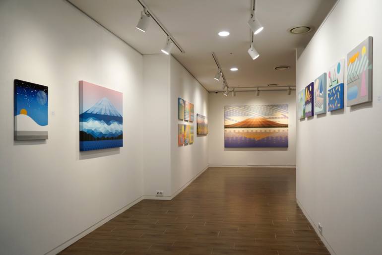 Original Abstract Landscape Painting by Youngjin Jun