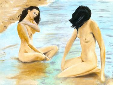 Original Figurative Nude Paintings by Maurizio Nasoni