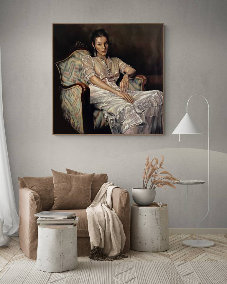 Original Realism People Painting by Ricardo Fabian Bertona