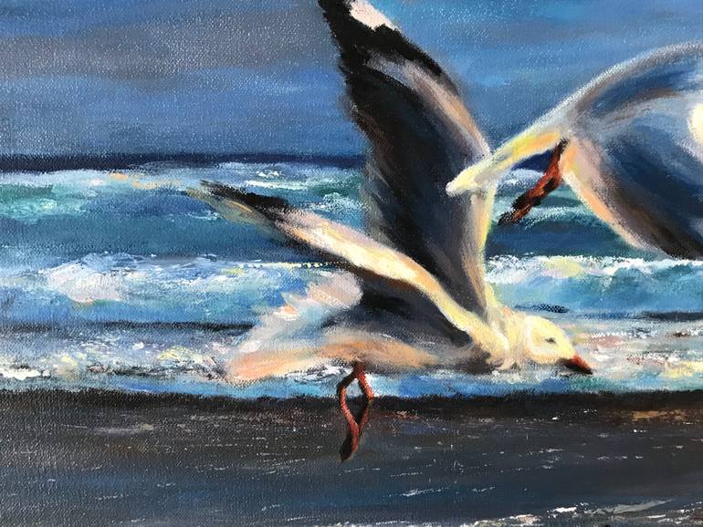 Original Figurative Seascape Painting by Ricardo Fabian Bertona
