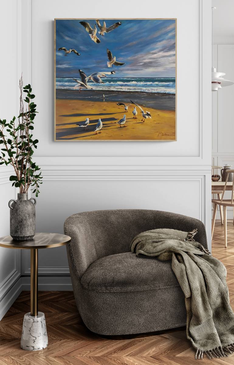 Original Figurative Seascape Painting by Ricardo Fabian Bertona