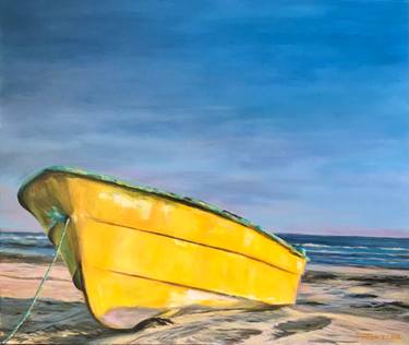 Original Figurative Boat Painting by Ricardo Fabian Bertona