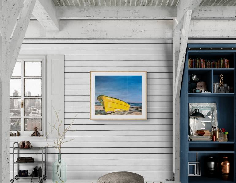 Original Figurative Boat Painting by Ricardo Fabian Bertona