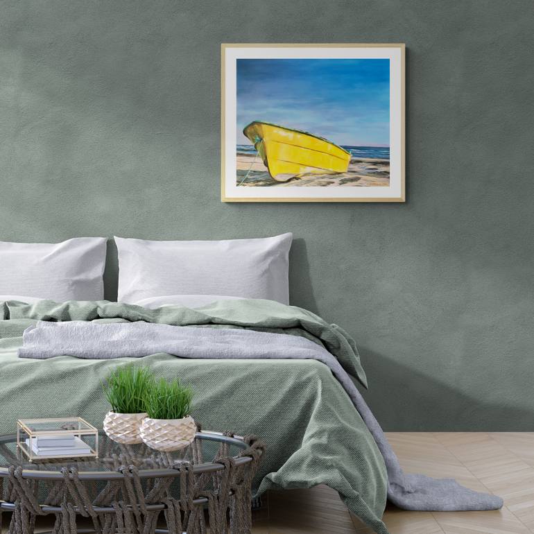 Original Figurative Boat Painting by Ricardo Fabian Bertona