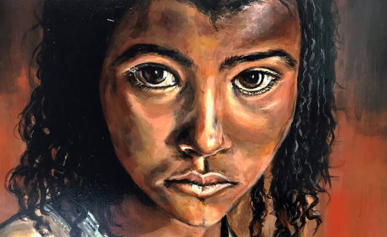 Original Figurative People Painting by Ricardo Fabian Bertona