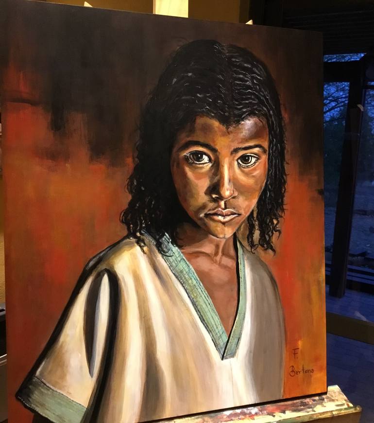 Original Figurative People Painting by Ricardo Fabian Bertona
