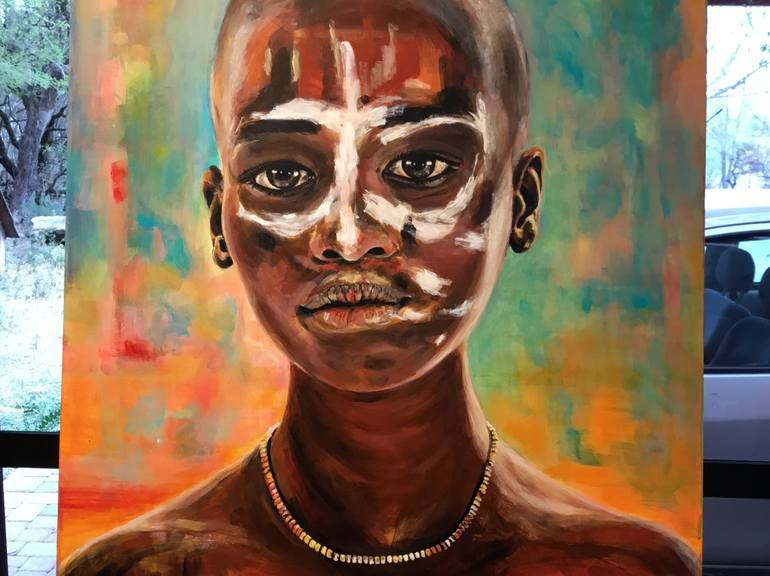 Original Figurative People Painting by Ricardo Fabian Bertona