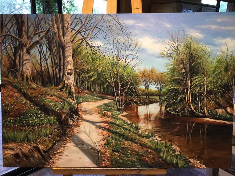 Original Realism Landscape Painting by Fabian Bertona