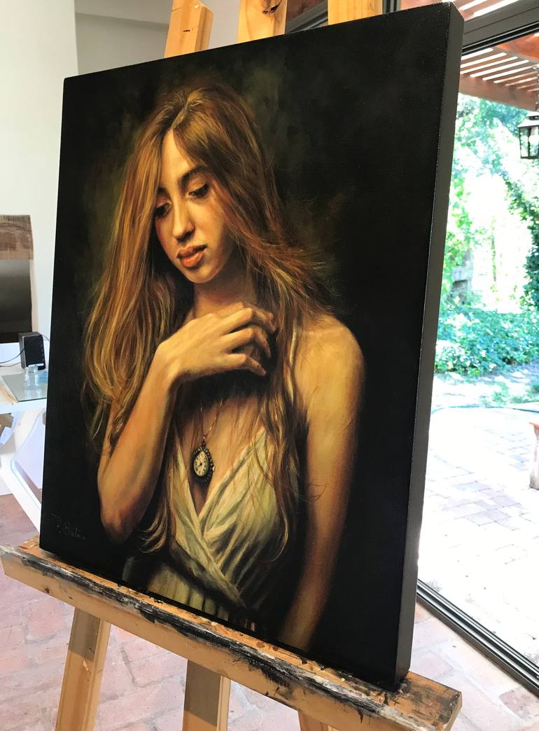 Original Realism Portrait Painting by Fabian Bertona