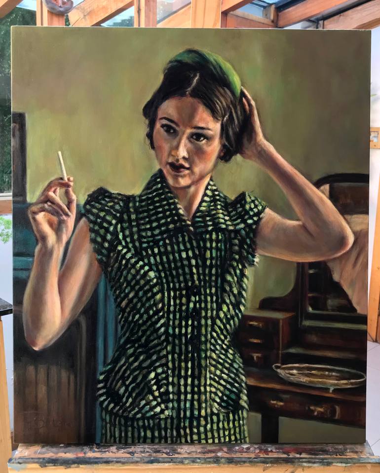 Original Figurative People Painting by Ricardo Fabian Bertona