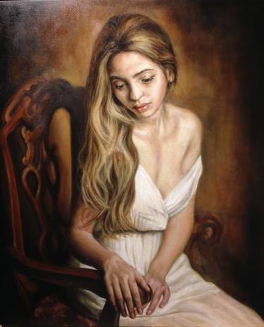 Print of Realism Portrait Paintings by Fabian Bertona