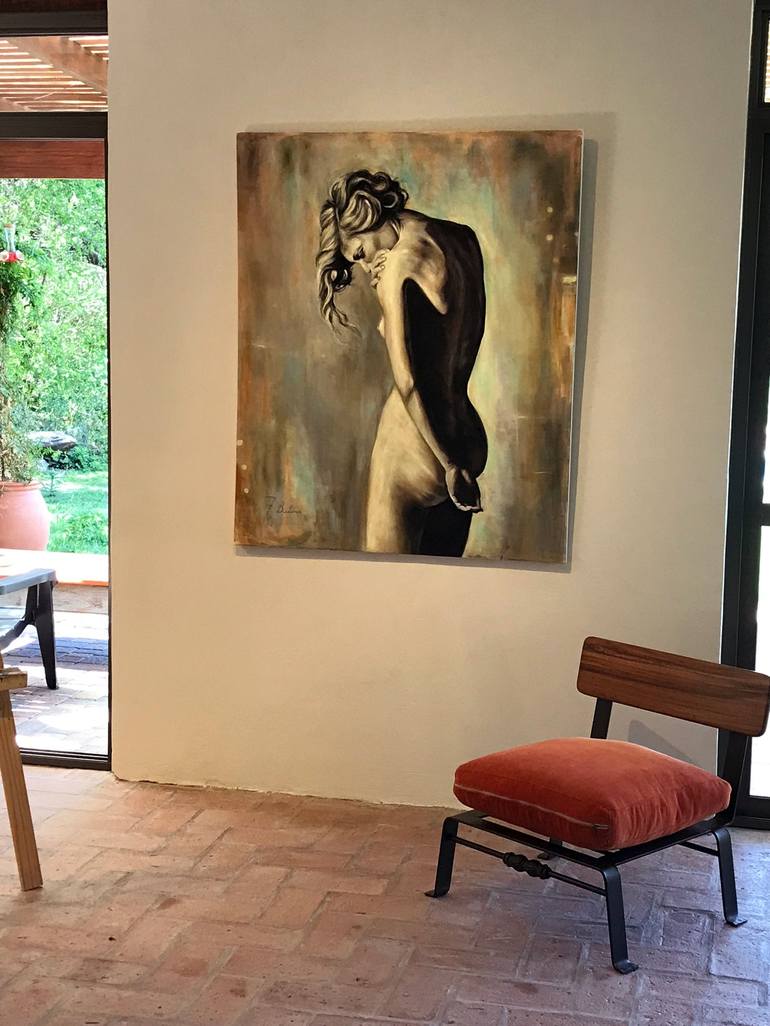 Original Realism Nude Painting by Fabian Bertona