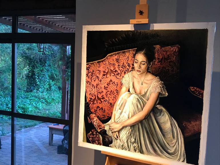 Original Figurative People Painting by Ricardo Fabian Bertona