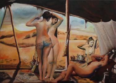 Print of Modern Nude Paintings by Louisa Bekjijian
