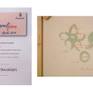 Certificate of attendance and back of the artwork