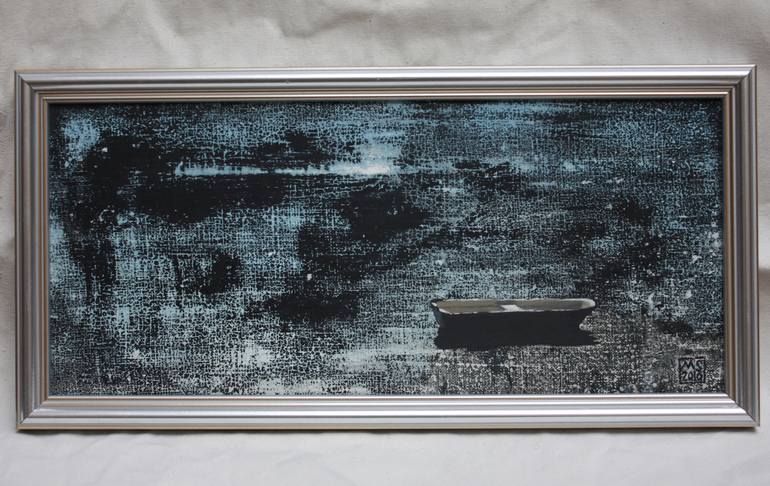 Original Boat Painting by Magdalena Szczesniak