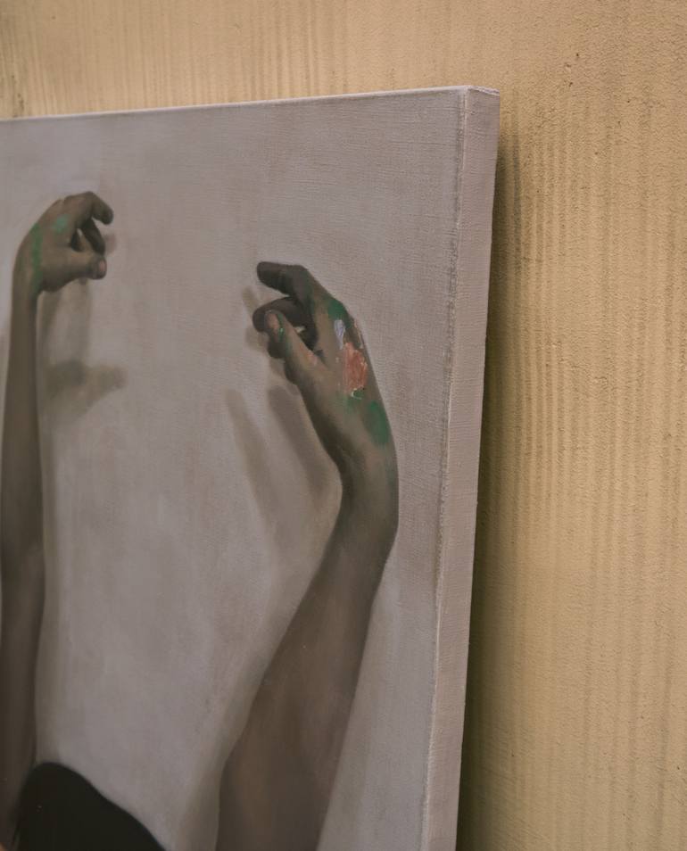Original Figurative Men Painting by Magdalena Szczesniak