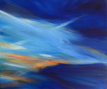 Original Abstract Expressionism Landscape Painting by Louis-Evrard Desanlis