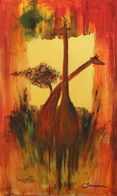 Golden Giraffe - Fine Art thumb