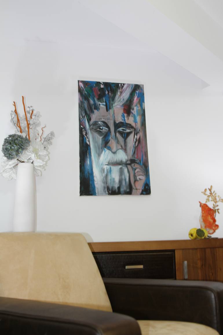 Original Abstract People Painting by Florin Coman