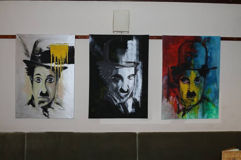 Original Abstract People Painting by Florin Coman
