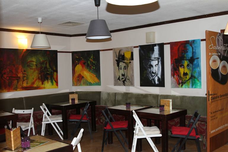 Original Abstract People Painting by Florin Coman