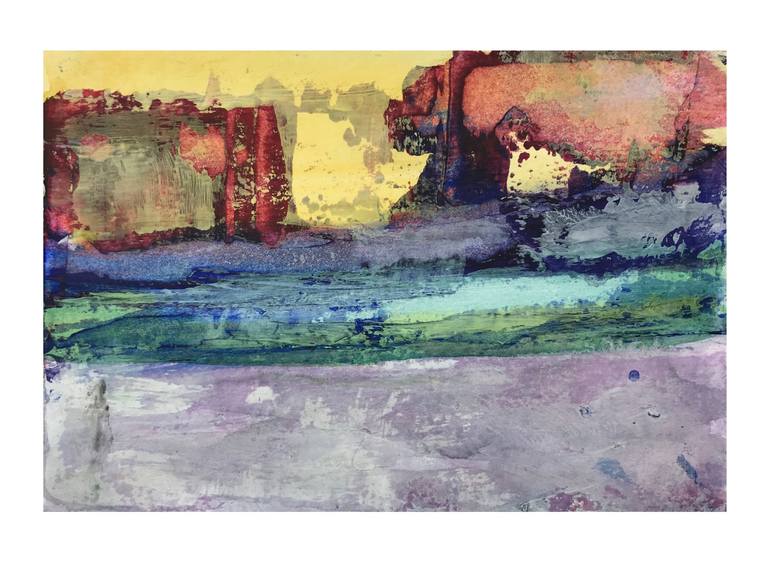 Original Abstract Architecture Painting by Abstract Landscapes