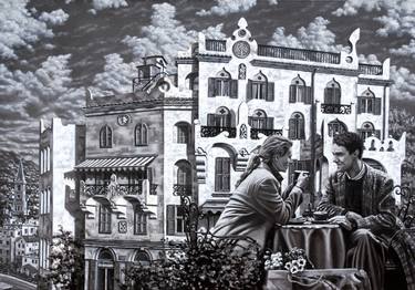 Original Contemporary Cities Painting by Maks Belinsky