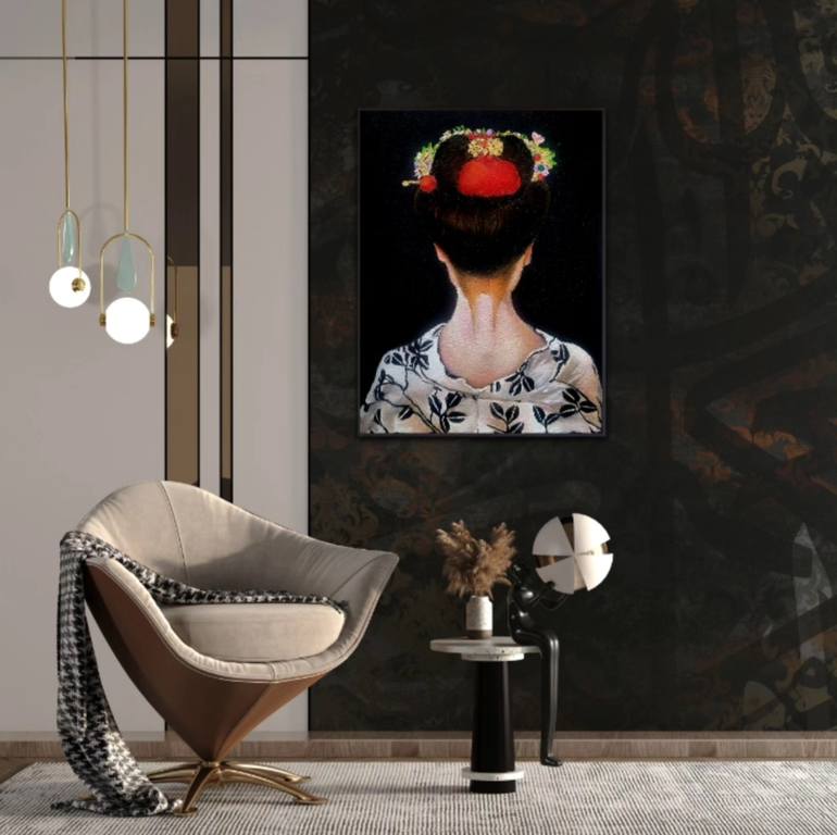 Original Artificial Intelligence Travel Painting by Nersel Muehlen