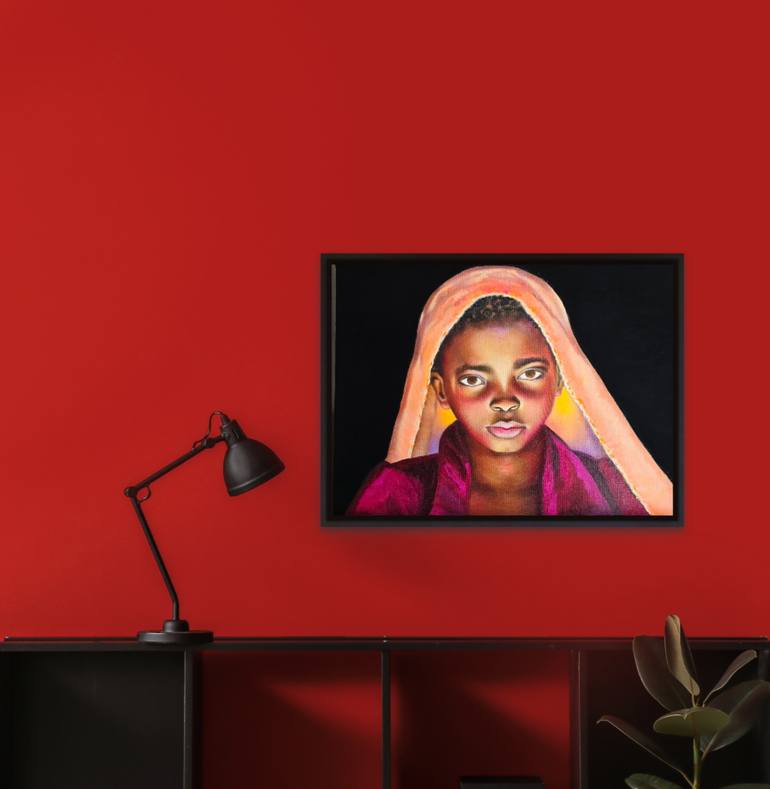 Original Figurative Children Painting by Nersel Muehlen
