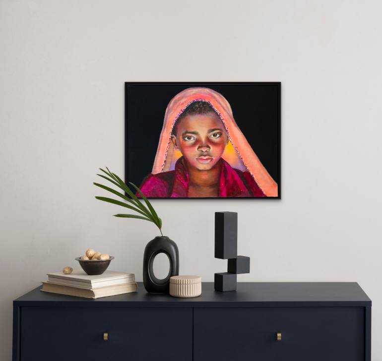 Original Figurative Children Painting by Nersel Muehlen