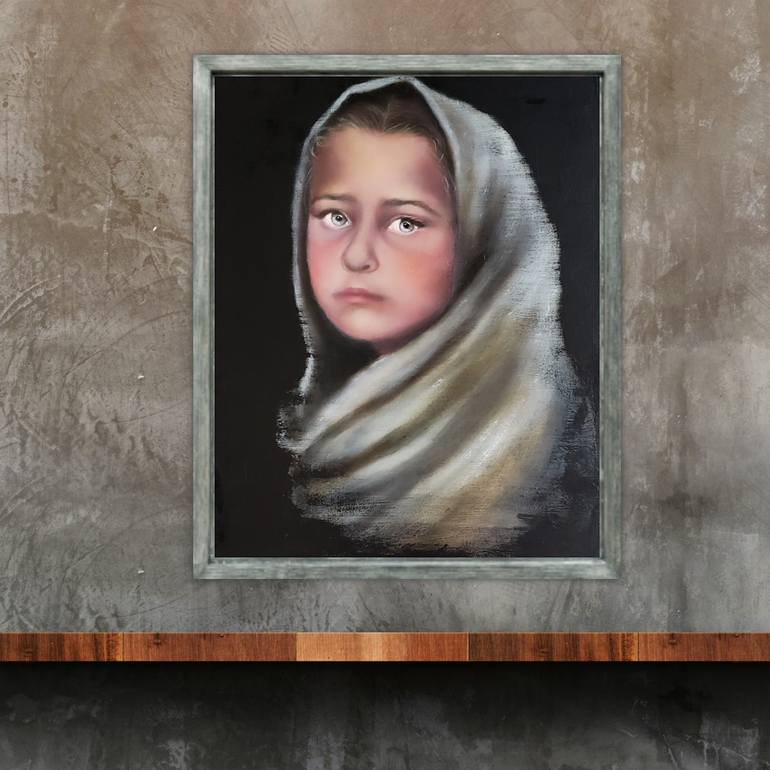 Original Figurative Children Painting by Nersel Muehlen