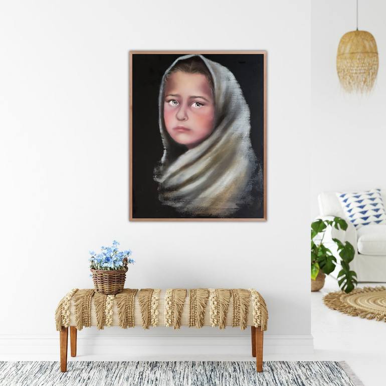 Original Figurative Children Painting by Nersel Muehlen