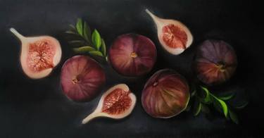Sweet Purple Figs Still Life Painting thumb