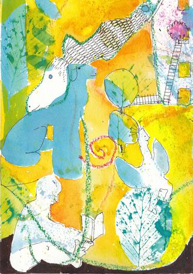 Print of Abstract Expressionism Garden Paintings by Barbara Grünenfelder