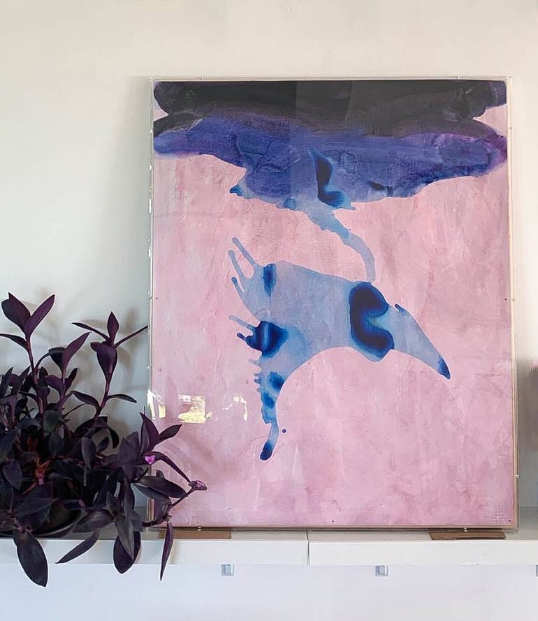 Original Abstract Expressionism Abstract Painting by Sebastião Paz Costa