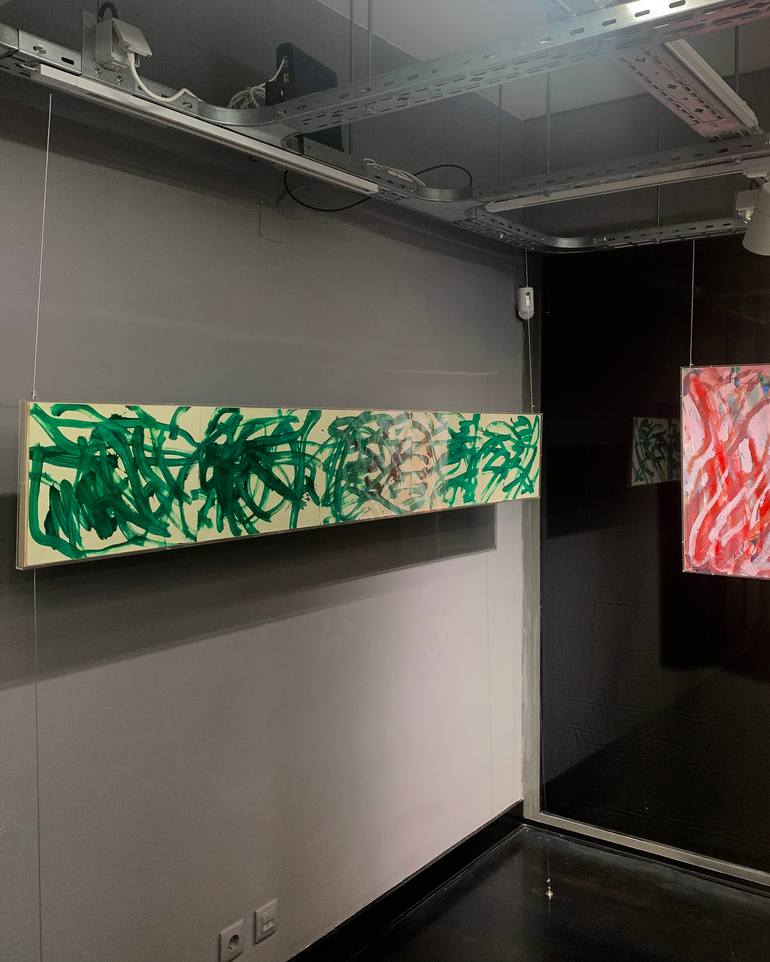 Original Abstract Expressionism Abstract Painting by Sebastião Paz Costa