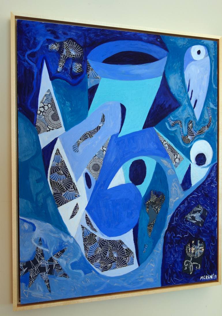 Original Abstract Expressionism Abstract Mixed Media by Craig Moran