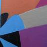 The center expands,
Revealing more terrains of
Unknown vibrations.

This painting is ready to hang.  The sides are painted teal.