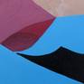 The center expands,
Revealing more terrains of
Unknown vibrations.

This painting is ready to hang.  The sides are painted teal.