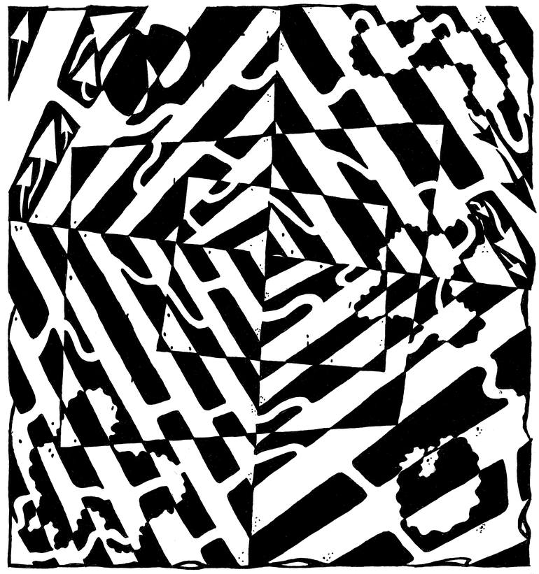 Chaos Maze Optical Illusion