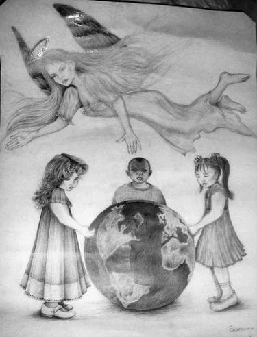 Print of Fine Art Children Drawings by Ekaterina Kirova