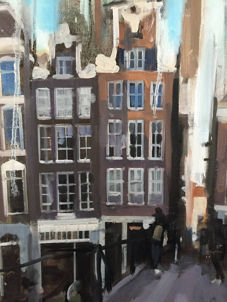 Original Figurative Cities Painting by Harold Aupetit